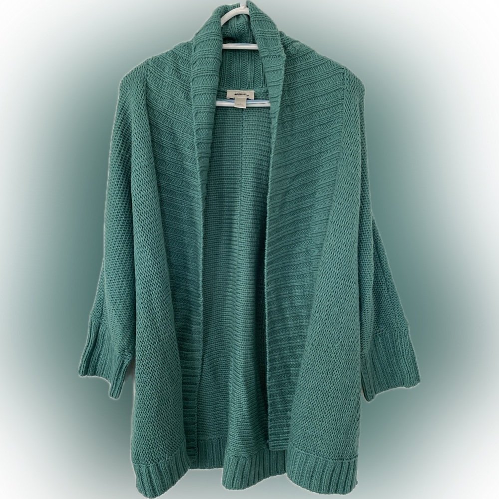 LOFT Open Front Bat Wing Cardigan - Size Large